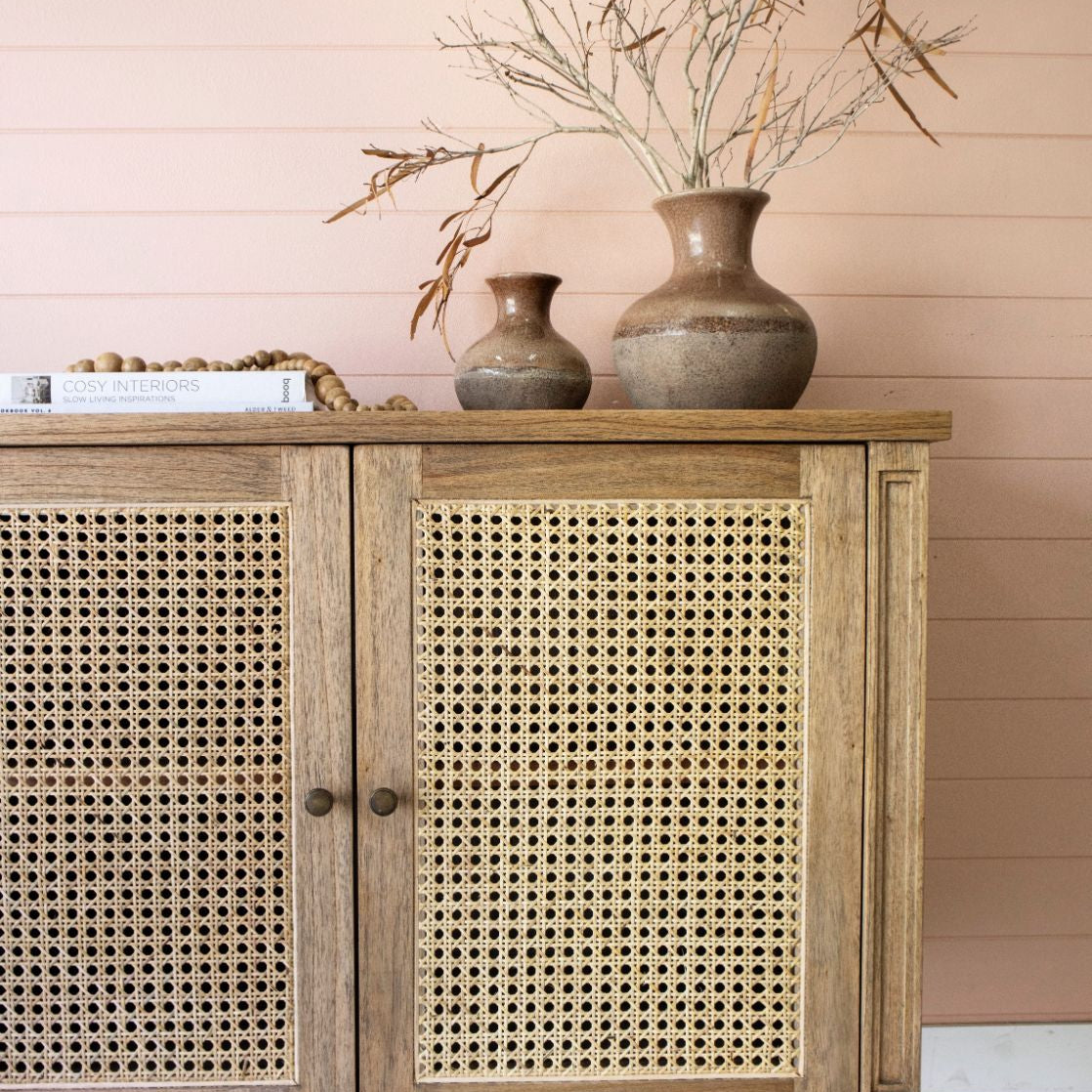 Plantation Four Door Sideboard | Weathered Oak - Magnolia Lane
