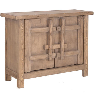 Bulu Cabinet 2D | Natural, reclaimed elm cabinet by Uniqwa Furniture available through Magnolia Lane