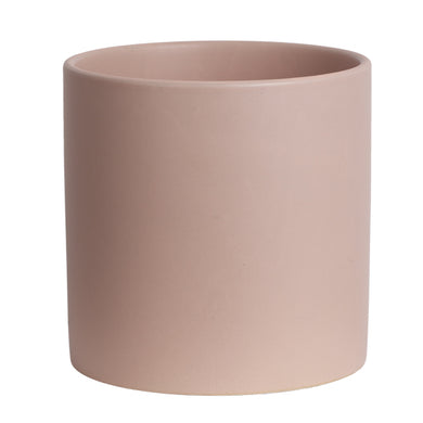 Ceramic Cylinder Pot-H20 | Matte Pink - Magnolia Lane