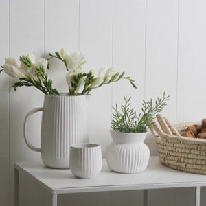 Flax Amity Vase 11cm | Snow White