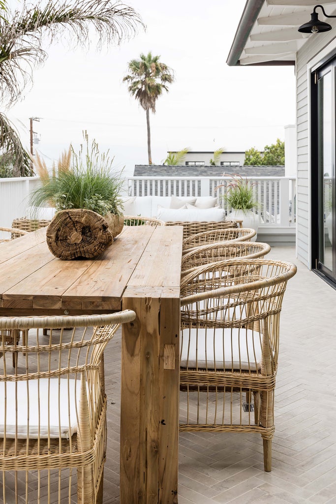 Indoor and outdoor timber dining table, Hamali Block Dining Table by Uniqwa  Collections available through Magnolia Lane 10
