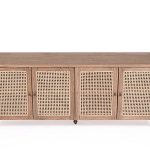 Plantation Four Door Sideboard | Weathered Oak - Magnolia Lane