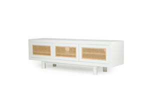 Beach Entertainment Unit | 3D | White-Coastal Furniture-Magnolia Lane