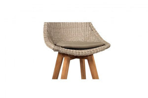 Beach House Outdoor counter kitchen stool - Set of Two | Mushroom - Magnolia Lane coastal outdoor furniture