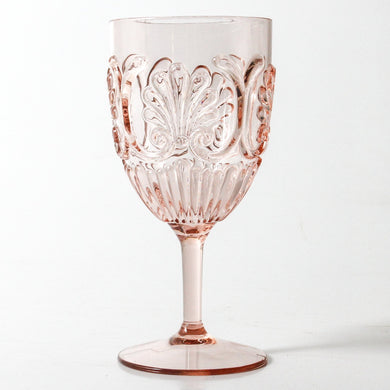 Flemington Acrylic Wine Glass S2 | Pale Pink - Indigo Love Collectors - Magnolia Lane