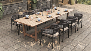 Amalfi outdoor dining table in reclaimed teak, Magnolia Lane outdoor furniture specialist 1