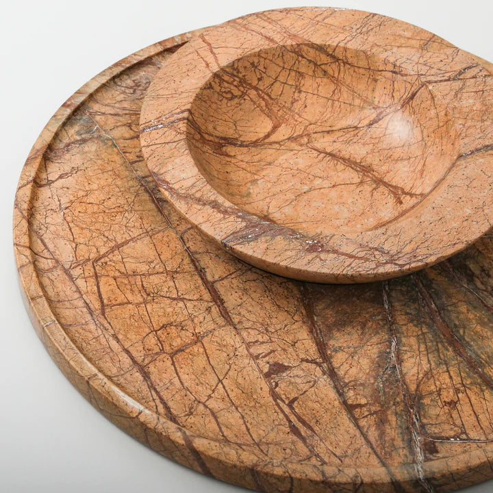 Axis Marble Bowl and Platter, the perfect entertainers companion by Indigo Love Collectors through Magnolia Lane Homewares 2