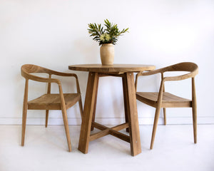 Bedarra teak cafe table, Magnolia Lane coastal furniture 4