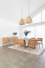 Load image into Gallery viewer, Bedarra Oval teak indoor dining table, Magnolia Lane coastal style dining room