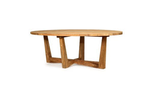 Bedarra Oval teak indoor dining table, Magnolia Lane coastal style furniture 2