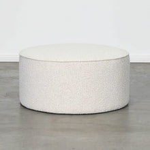 Load image into Gallery viewer, Belamy large round boucle ottoman in oatmeal, Magnolia Lane modern furniture Sunshine Coast