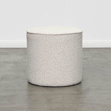 Load image into Gallery viewer, Belamy Small Round Boucle Ottoman in oatmeal, Magnolia Lane modern furniture
