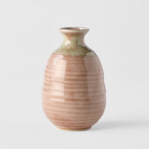 Sake Jug or Bud Vase in blush pink, Magnolia Lane hand made home decor