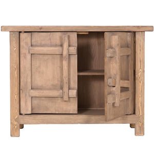 Bulu Cabinet 2D | Natural, reclaimed elm cabinet by Uniqwa Furniture available through Magnolia Lane 2