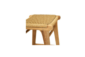 Full outdoor counter synthetic weave counter stool in natural finish | Magnolia Lane outdoor Furniture