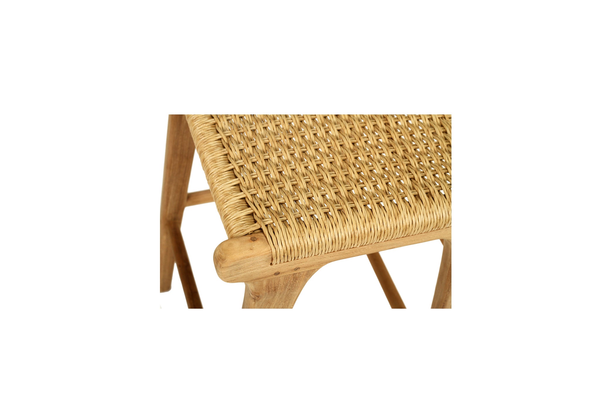 Full outdoor counter synthetic weave counter stool in natural finish | Magnolia Lane outdoor Furniture