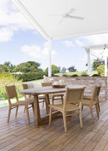 Load image into Gallery viewer, Cable Beach teak and synthetic rattan weave full outdoor dining chair, Magnolia Lane 1