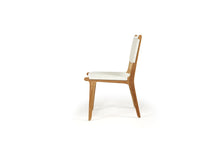 Load image into Gallery viewer, Cable Beach full outdoor teak and woven dining chair, Magnolia Lane side