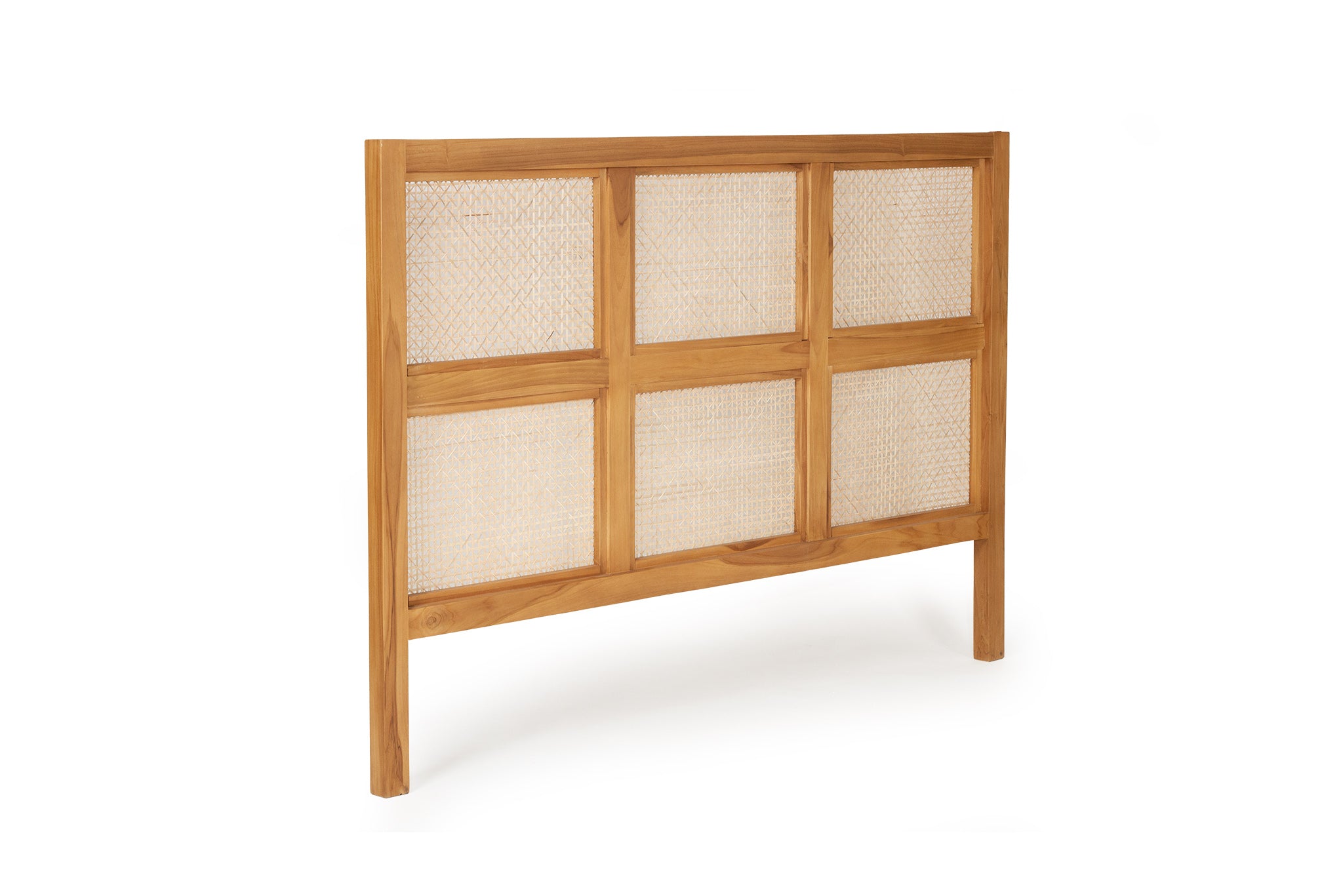 Capri rattan and timber bedhead, Magnolia Lane coastal style bedroom furniture 4