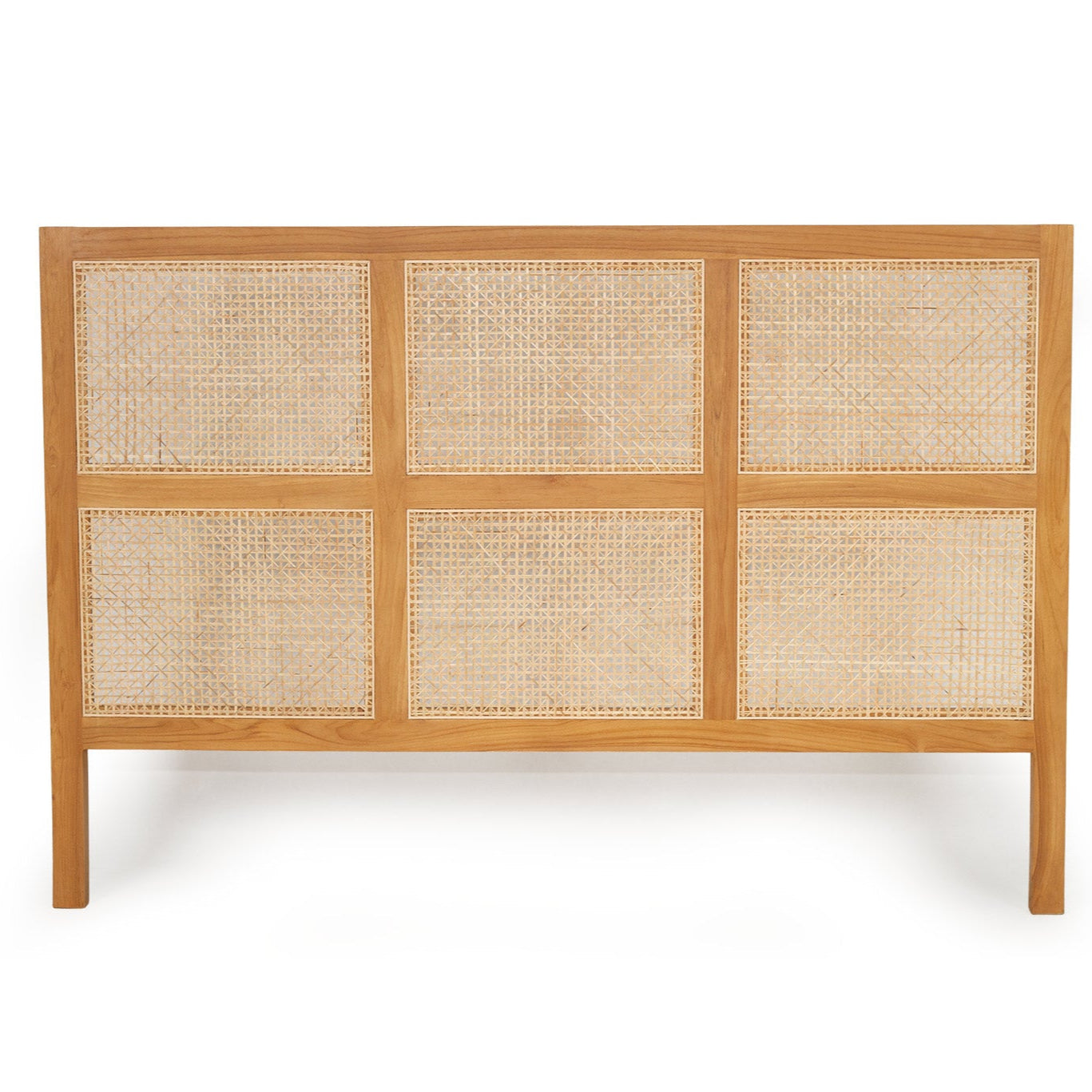 Capri rattan and timber bedhead, Magnolia Lane coastal style bedroom furniture