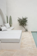 Load image into Gallery viewer, Checker turkish towel or throw in pistachio, One Fine Sunday, Magnolia Lane by the pool