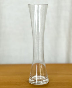 Tappered clear glass bud vase, Magnolia Lane