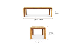 Teak timber dining table by Magnolia Lane, Sunshine Coast, Australia wide delivery 3