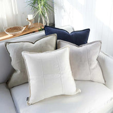 Load image into Gallery viewer, Eadie Lifestyle Luca Linen Outdoor Lumbar Cushion available through Magnolia Lane-2
