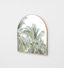 Load image into Gallery viewer, Faded palms framed canvas arch by Middle of Nowhere, Magnolia Lane wall art