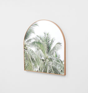Faded palms framed canvas arch by Middle of Nowhere, Magnolia Lane wall art