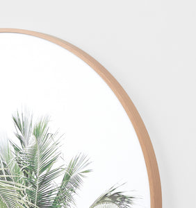 Faded palms framed canvas arch by Middle of Nowhere, Magnolia Lane wall decor