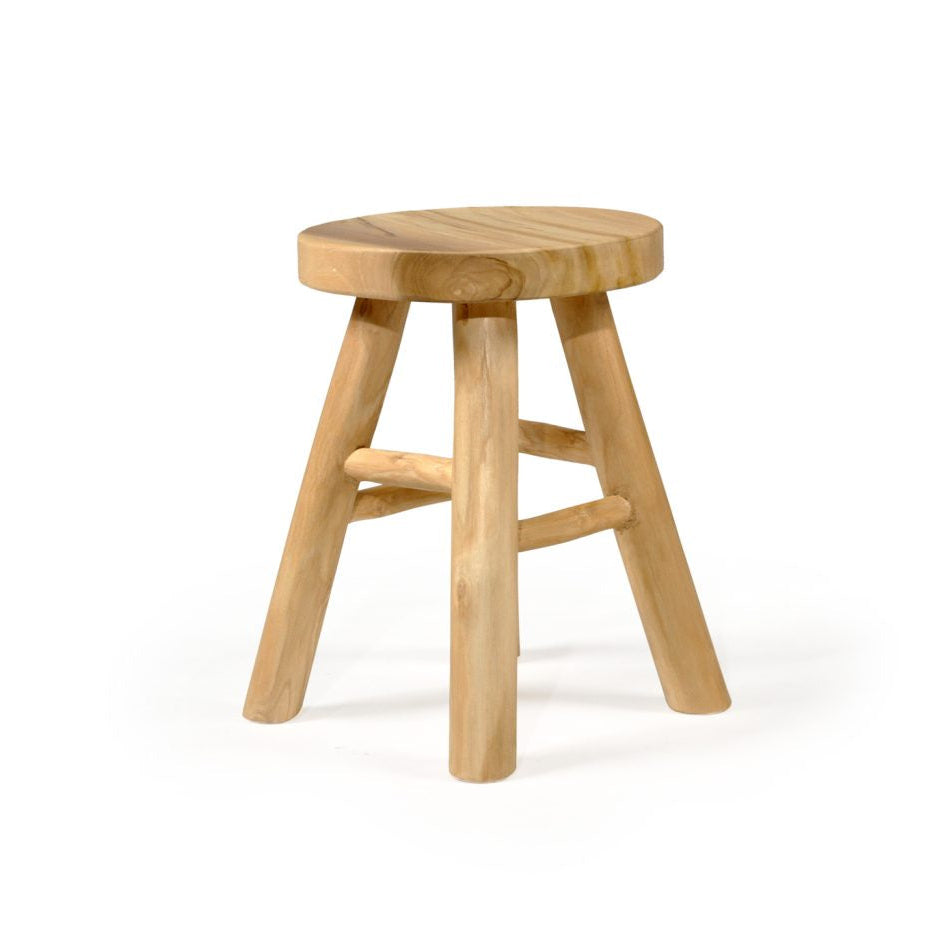 Flores Stool, front angle view.
