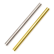 Load image into Gallery viewer, Reusable Metal Cocktail Straws S6 | Assort Silver + Gold  - Magnolia Lane
