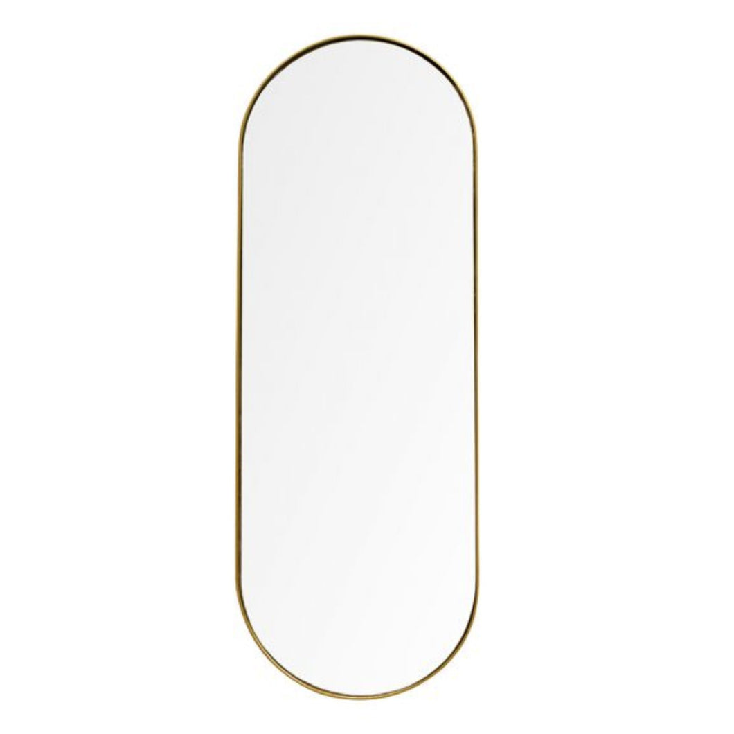 Gatsby Oval Mirror with Gold Frame, Magnolia Lane