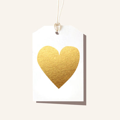 Gold Heart Gift Tag, Magnolia Lane
