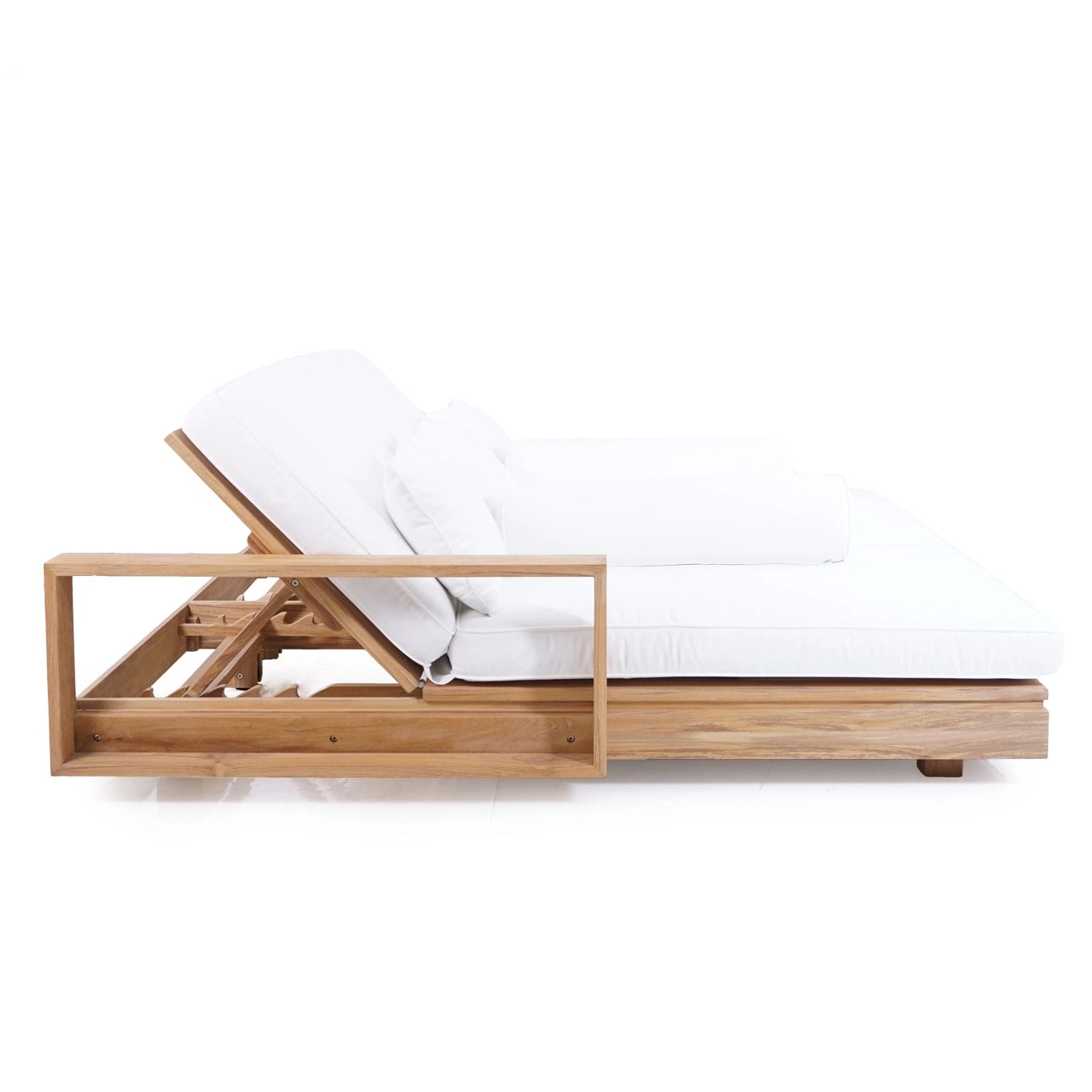 Harbour Island double outdoor sun lounger with arm rests, magnolia lane poolside furniture 6