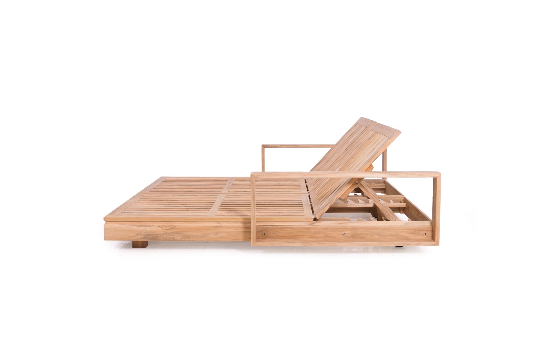 Harbour Island double outdoor sun lounger with arm rests, magnolia lane poolside furniture 3