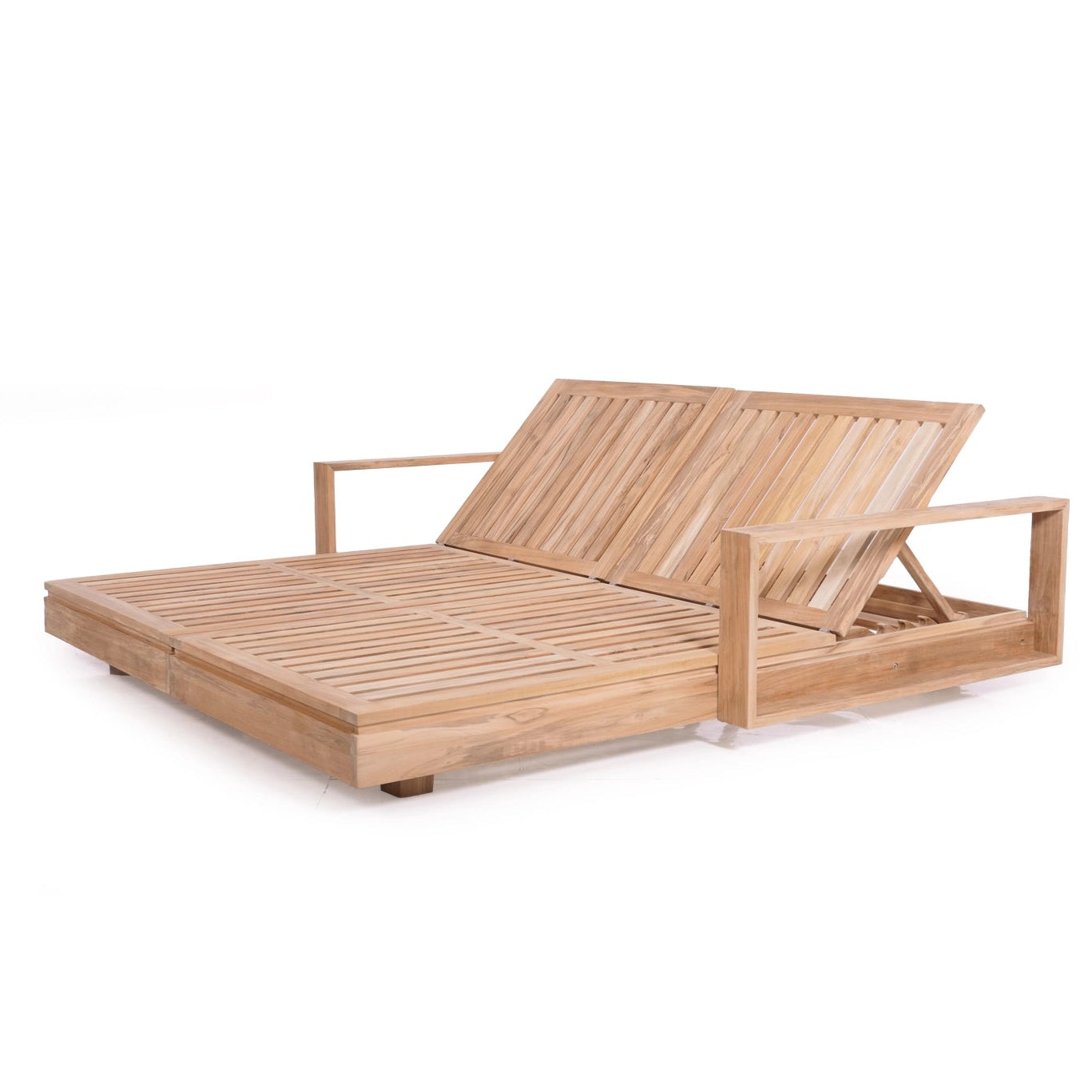 Harbour Island double outdoor sun lounger with arm rests, magnolia lane poolside furniture 2