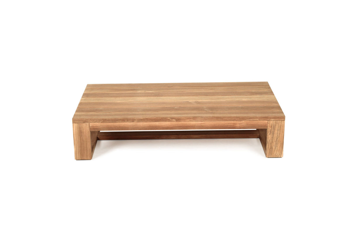 Harbour Island Outdoor Coffee Table in Low, front view.