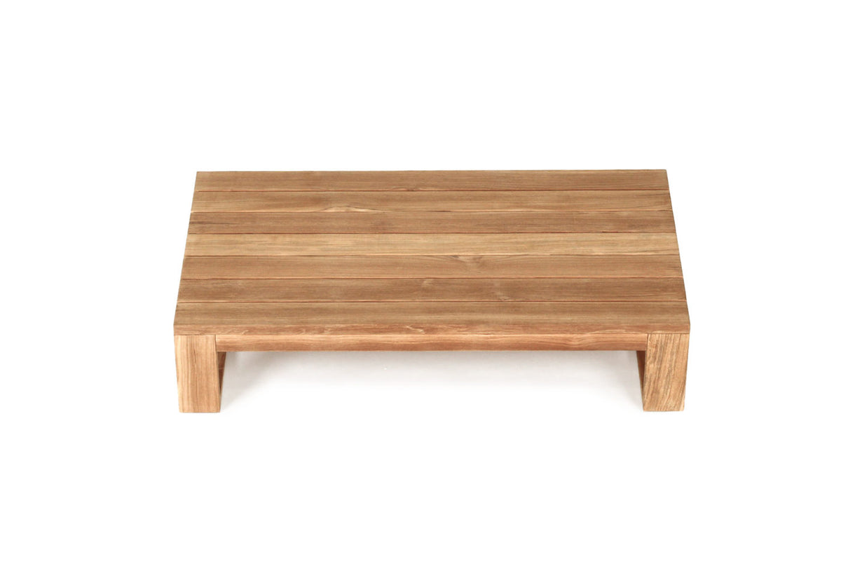 Harbour Island Outdoor Coffee Table in Low, top view.