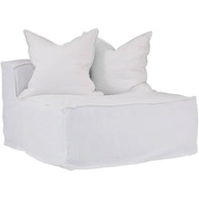 Load image into Gallery viewer, Hendrix slip cover for the single seater in white by Uniqwa Furniture, Magnolia Lane
