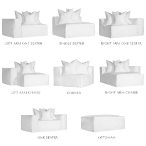 Hendrix sofa modular range by Uniqwa Furniture, Magnolia Lane