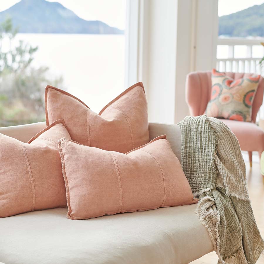 Luca Linen Cushion | Rose Dust-Eadie Lifestyle-Magnolia Lane