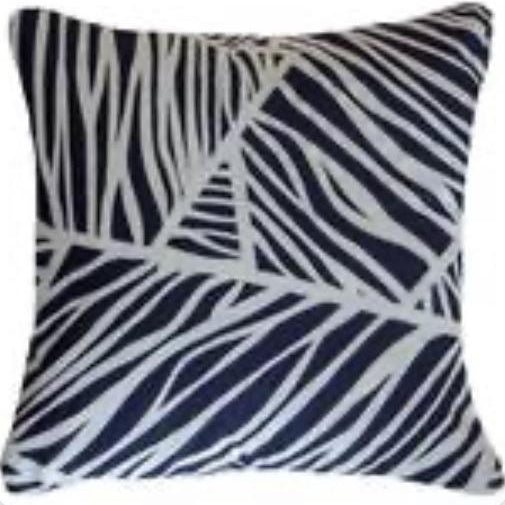 Earth Rivers Navy/White  Lounge Cushion 55 x 55 cm - Magnolia Lane