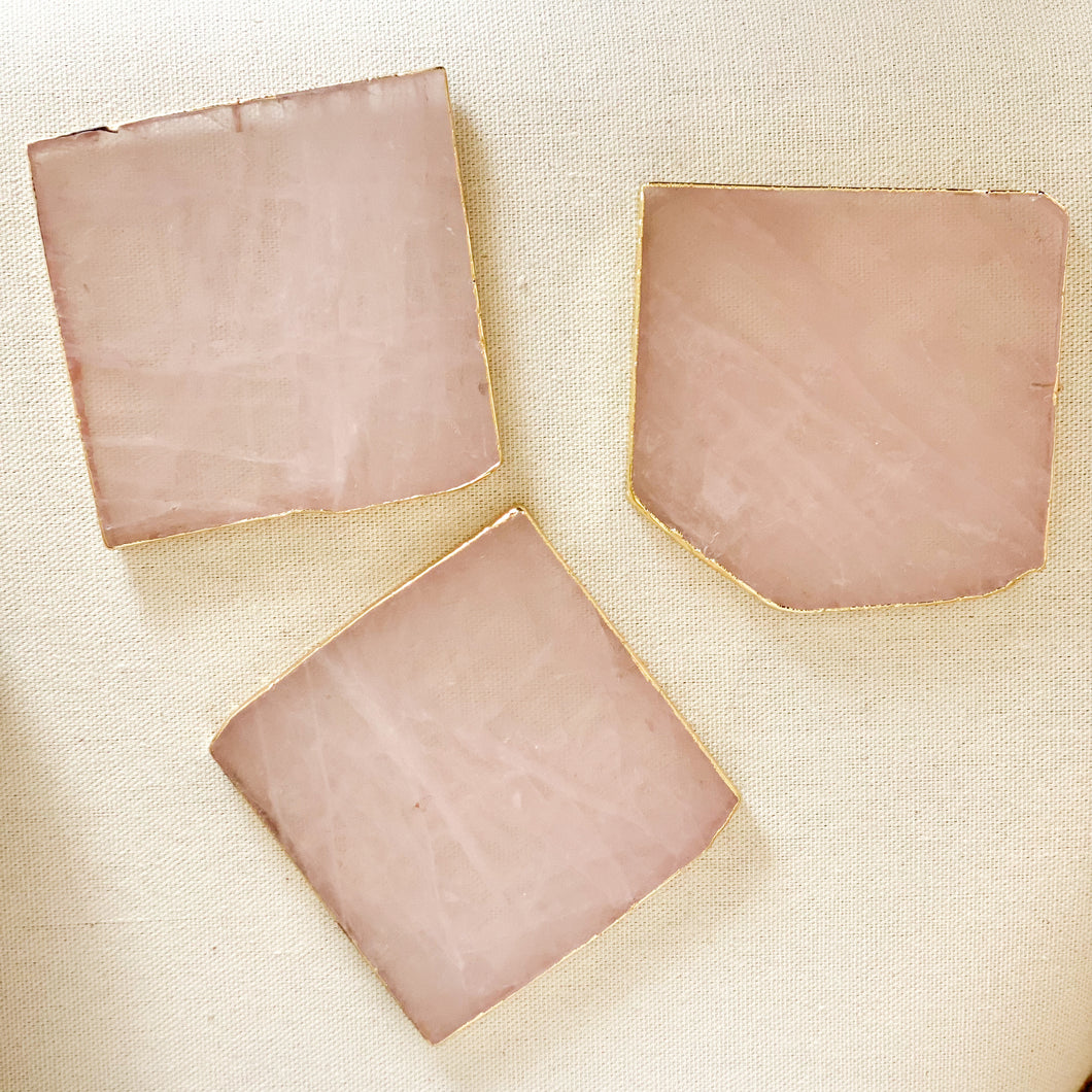 Quartz Coasters - Set of two | Pink - Magnolia Lane