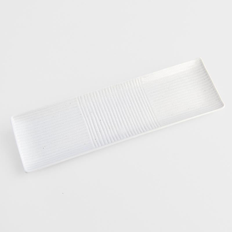 Sashimi Plate 33cm | Pure White Glaze-Made in Japan-Magnolia Lane