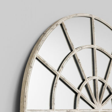 Garden Arch Mirror - Medium | Rustic White - Magnolia Lane