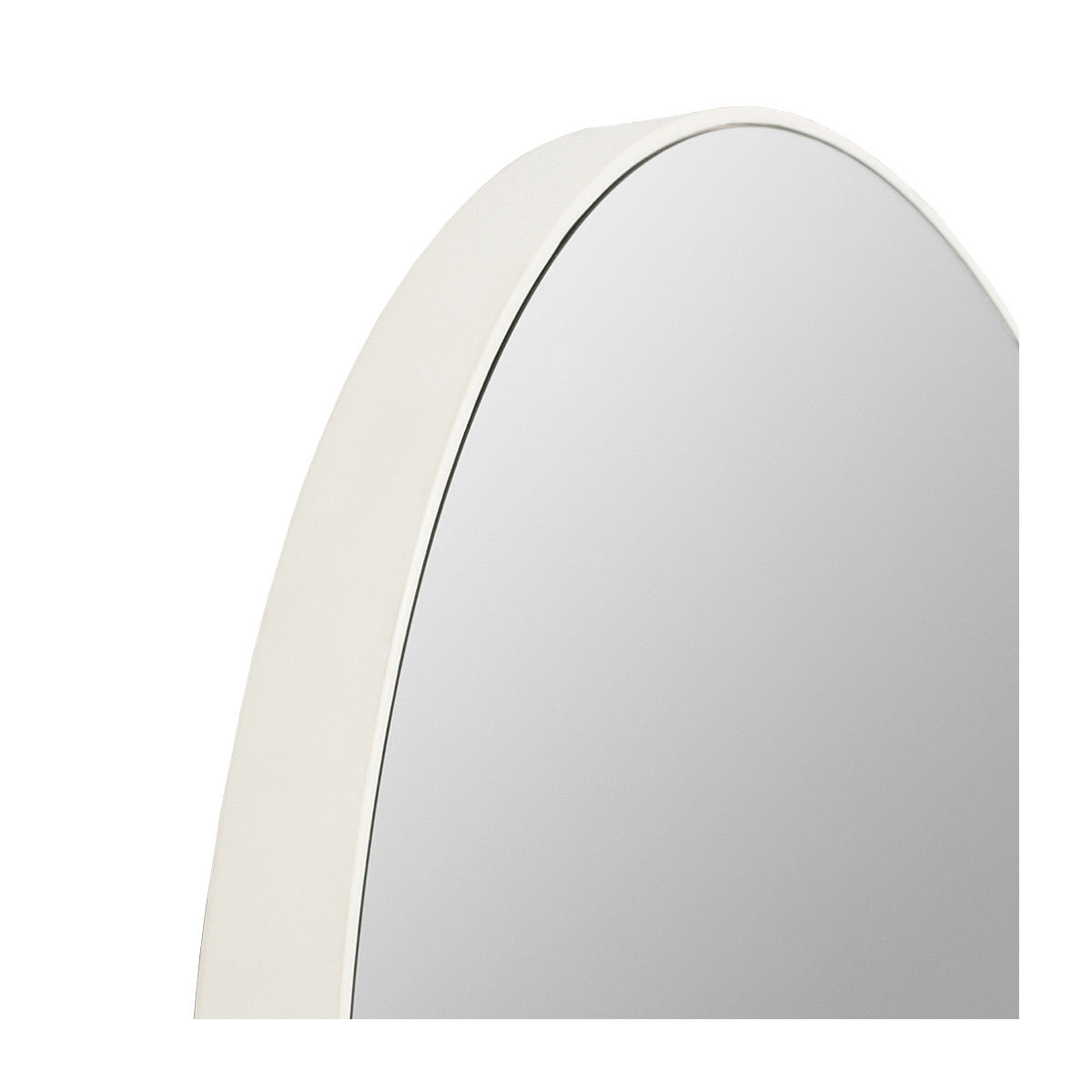Flynn Round Mirror | Bright White - Magnolia Lane