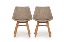 Load image into Gallery viewer, Beach House Outdoor Dining Chairs - Set of Two | Mushroom - Coastal Furniture - Magnolia Lane