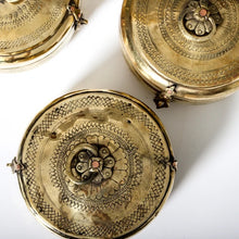 Load image into Gallery viewer, Indian Brass Chapati Box | Large - Vintage Decor - Magnolia Lane